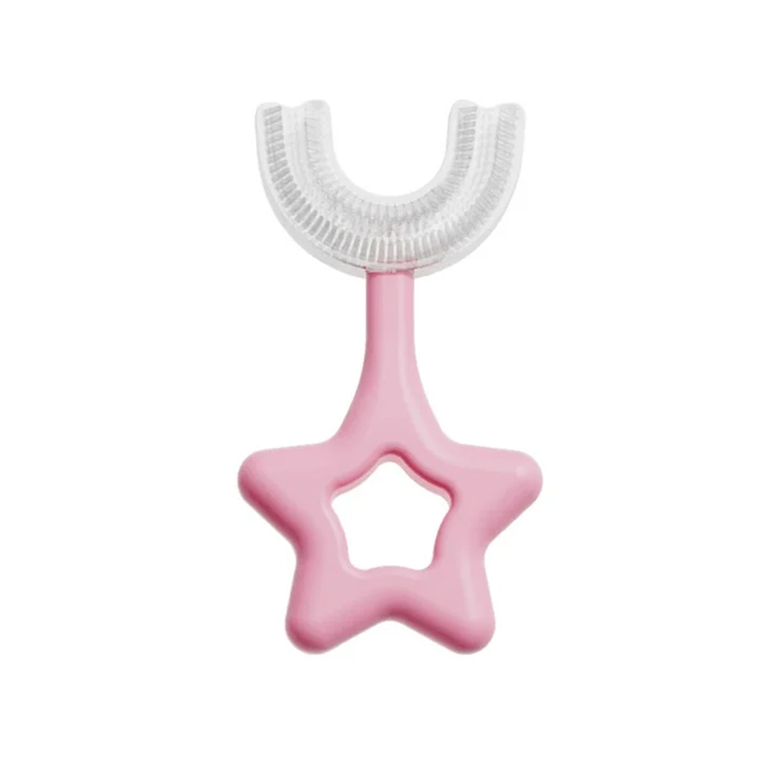 Star  U-shape Silicone Manual Toothbrush (1 Pc) Star  U-shape Silicone Manual Toothbrush (1 Pc)